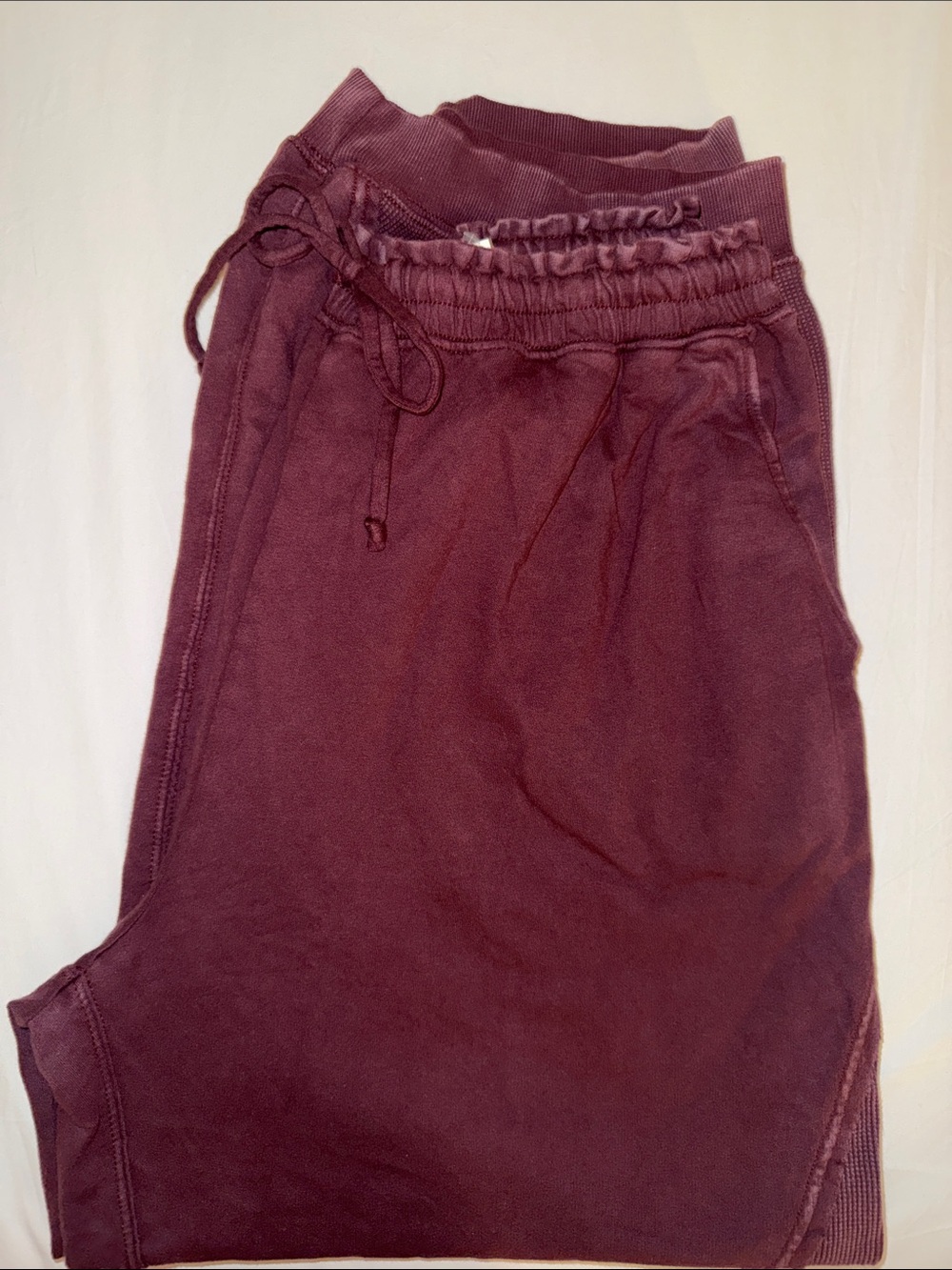 Aerie Boho Joggers in Burgundy - Picture 8 of 8